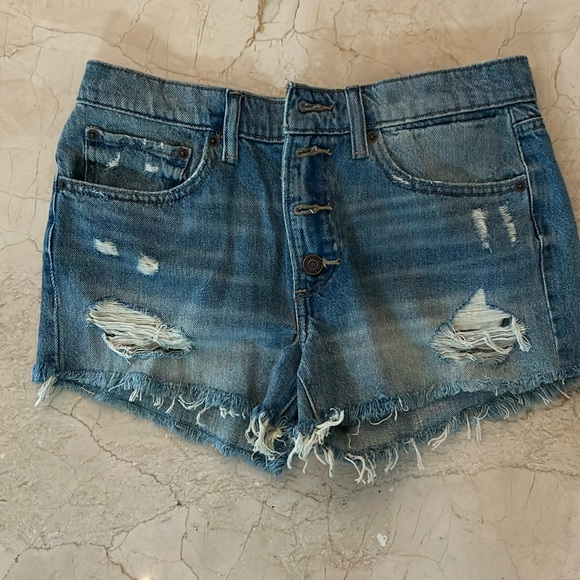 Lucky Brand Pants - Lucky Brand Boy Mid-Rise Blue
Cutoff Denim Jean Shorts Size 4/27